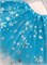 Юбка Снежинки, голубая 28 см 876-04