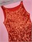 Майка/Туника с пайетками, красная 856-М17