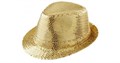 Карнавальная шляпа с пайетками, золотистая, размер 58 - фото 4498
