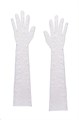 Перчатки гипюровые длинные белые 50 см - фото 4542