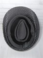 Карнавальная шляпа с пайетками, черная с серебряной полосой, размер 58 - фото 4604