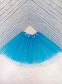 Юбка фатиновая пачка, 30 см, голубая - фото 4635