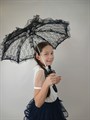 Детский зонтик кружевной, черный - фото 4655