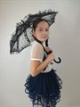 Детский зонтик кружевной, черный - фото 4658