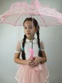 Детский зонтик кружевной, розовый - фото 4664