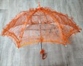 Детский зонтик кружевной, оранжевый - фото 4680