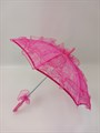 Детский зонтик кружевной, малиновый - фото 4689