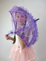 Детский зонтик кружевной, фиолетовый - фото 4691