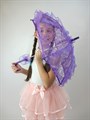 Детский зонтик кружевной, фиолетовый - фото 4693