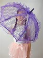 Детский зонтик кружевной, фиолетовый - фото 4694