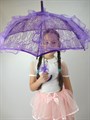 Детский зонтик кружевной, фиолетовый - фото 4696
