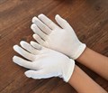 Детские перчатки белые, размер М - на 5-8 лет - фото 4748