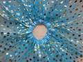 Юбка фатиновая в золотистый горох, голубая - фото 4837