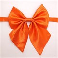Галстук для девочки однотонный, оранжевый - фото 4861