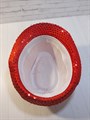 Карнавальная шляпа с пайетками, красная, размер 58 - фото 5025