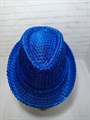 Карнавальная шляпа с пайетками, синяя, размер 54 - фото 5051