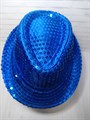 Карнавальная шляпа с пайетками, синяя, размер 54 - фото 5053