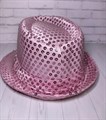 Карнавальная шляпа с пайетками, розовая, размер 58 - фото 5057