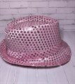 Карнавальная шляпа с пайетками, розовая, размер 54 - фото 5067