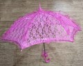 Зонт кружевной, малиновый, 75 см - фото 5494