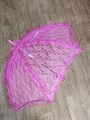 Зонт кружевной, малиновый, 75 см - фото 5496