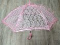 Зонт кружевной, розовый, 75 см - фото 5499
