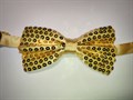 Комплект 4 шт, галстук-бабочка с пайетками, золотистая - фото 5626