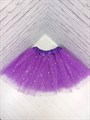 Юбка 40 см со звездочками, фиолетовая - фото 5750