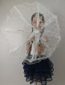 Детский зонтик кружевной, белый - фото 5774