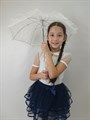Детский зонтик кружевной, белый - фото 5777