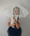 Детский зонтик кружевной, белый - фото 5779