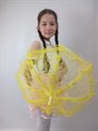 Зонтик детский кружевной, желтый, 54 см - фото 6292