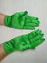 Перчатки атласные взрослые, зеленые - фото 6701