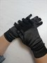 Перчатки атласные взрослые, черные - фото 6706