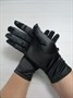 Перчатки атласные взрослые, черные - фото 6708