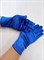 Перчатки атласные взрослые, синие - фото 7342