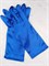 Перчатки атласные взрослые, синие - фото 7343