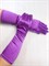 Перчатки атлас удлиненные, фиолет - фото 7487