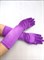 Перчатки атлас удлиненные, фиолет - фото 7489