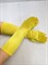 Перчатки атлас удлиненные, желтые - фото 7504