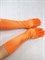 Перчатки атлас удлиненные ,ярко оранжевые - фото 7508