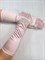 Перчатки атлас удлиненные, светло-розовые - фото 7522