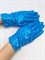 Перчатки с пайетками голубые, взрослые - фото 7718