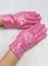 Перчатки с пайетками розовые, взрослые - фото 7730