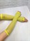 Митенки Сеточка длинные желтые - фото 7738
