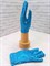 Перчатки с пайетками голубые, детские - фото 7740