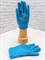 Перчатки с пайетками голубые, детские - фото 7741