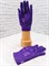 Перчатки с пайетками фиолетовые, детские - фото 7749