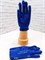 Перчатки с пайетками синие, детские - фото 7756