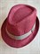 Шляпа "Соломенная" детская, красная с коричневой полосой 54 - фото 9541